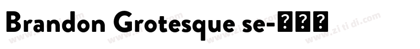 Brandon Grotesque se字体转换
